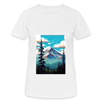 Shasta Trinity National Forest Reiseposter - Frauen T-Shirt atmungsaktiv - Weiß - Vorne - AI Model Female 172 dark (172cm)
