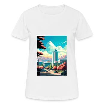San Jose California Vintage Travel Poster Souvenir - Women's Breathable T-Shirt - white - Front - AI Model Female 172 dark (172cm)