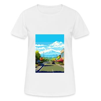 San Jose California Vintage Travel Poster Souvenir - Women's Breathable T-Shirt - white - Front - AI Model Female 172 dark (172cm)