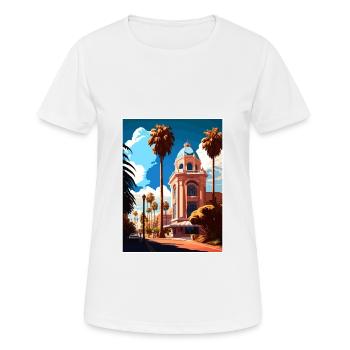 San Jose California Vintage Travel Poster Souvenir - Women's Breathable T-Shirt - white - Front - AI Model Female 172 dark (172cm)