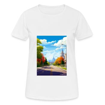 Salt Lake Utah Vintage voyage affiche WPA Souvenir - T-shirt respirant Femme - blanc - Devant - AI Model Female 172 dark (172cm)