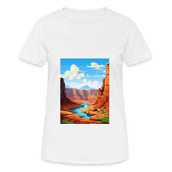 Vernal Utah Posters Vintage Travel Poster Souvenir - Women's Breathable T-Shirt - white - Front - AI Model Female 172 dark (172cm)