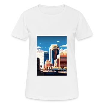 Glendale Arizona Vintage voyage affiche Souvenir - T-shirt respirant Femme - blanc - Devant - AI Model Female 172 dark (172cm)