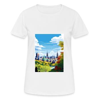 Ottawa Canada Affiche de voyage vintage WPA Souvenir - T-shirt respirant Femme - blanc - Devant - AI Model Female 172 dark (172cm)