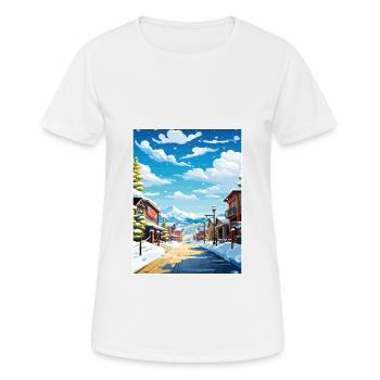 Parc Utah Vintage voyage affiche WPA Souvenir - T-shirt respirant Femme - blanc - Devant - AI Model Female 172 dark (172cm)