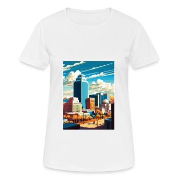 Tucson Arizona Vintage Reiseposter WPA Souvenir - Frauen T-Shirt atmungsaktiv - Weiß - Vorne - AI Model Female 172 dark (172cm)