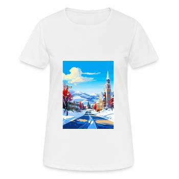 Park Utah Vintage Voyage Poster WPA Souvenir - T-shirt respirant Femme - blanc - Devant - AI Model Female 172 dark (172cm)