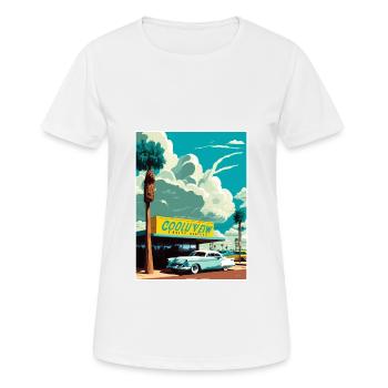 Goodyear Arizona Vintage Travel Poster Souvenir - Women's Breathable T-Shirt - white - Front - AI Model Female 172 dark (172cm)