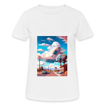 Florence Arizona Vintage Reise Poster Souvenir - Frauen T-Shirt atmungsaktiv - Weiß - Vorne - AI Model Female 172 dark (172cm)