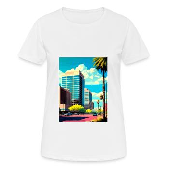Glendale Arizona Vintage voyage affiche Souvenir - T-shirt respirant Femme - blanc - Devant - AI Model Female 172 dark (172cm)