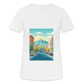 Provo Utah Posters Vintage Travel Poster Souvenir - Women's Breathable T-Shirt - white - Front - AI Model Female 172 dark (172cm)