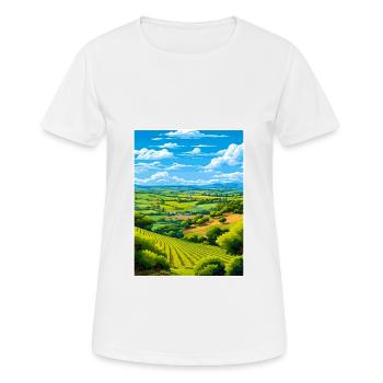 Adelaide Hills Australien Vintage Reiseposter WPA - Frauen T-Shirt atmungsaktiv - Weiß - Vorne - AI Model Female 172 dark (172cm)