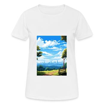 Mount Blässhuhn Tha Australien Vintage Reiseposter WPA - Frauen T-Shirt atmungsaktiv - Weiß - Vorne - AI Model Female 172 dark (172cm)