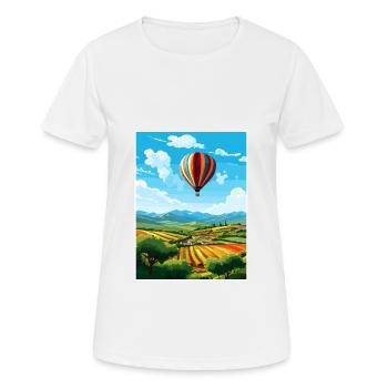 Yarra Valley Australie Vintage voyage affiche WPA - T-shirt respirant Femme - blanc - Devant - AI Model Female 172 dark (172cm)