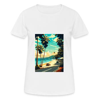 Port Douglas Australia Vintage Travel Poster WPA - Women's Breathable T-Shirt - white - Front - AI Model Female 172 dark (172cm)