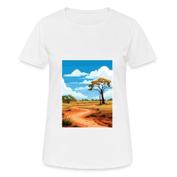 Le Kimberley Australie Vintage voyage affiche WPA - T-shirt respirant Femme - blanc - Devant - AI Model Female 172 dark (172cm)
