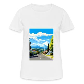 Havelock Nord-Neuseeland Vintage-Reiseposter - Frauen T-Shirt atmungsaktiv - Weiß - Vorne - AI Model Female 172 dark (172cm)