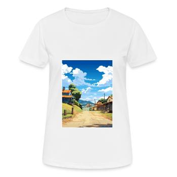 Sovereign Hills Australie Affiche de voyage Vintage - T-shirt respirant Femme - blanc - Devant - AI Model Female 172 dark (172cm)
