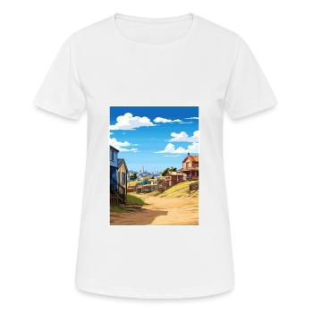 Sovereign Hills Australie Affiche de voyage Vintage - T-shirt respirant Femme - blanc - Devant - AI Model Female 172 dark (172cm)