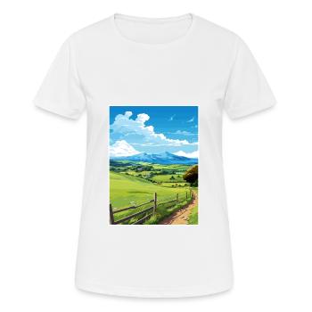 Havelock Nord-Neuseeland Vintage-Reiseposter - Frauen T-Shirt atmungsaktiv - Weiß - Vorne - AI Model Female 172 dark (172cm)