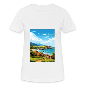 Wilsons Promontory National Park Reiseplakat - Frauen T-Shirt atmungsaktiv - Weiß - Vorne - AI Model Female 172 dark (172cm)