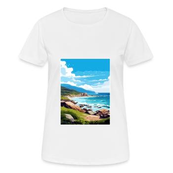 Wilsons Promontory National Park Reiseplakat - Frauen T-Shirt atmungsaktiv - Weiß - Vorne - AI Model Female 172 dark (172cm)