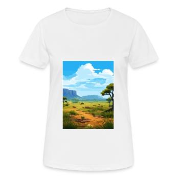 Parc national des Grampians Australie affiche de voyage - T-shirt respirant Femme - blanc - Devant - AI Model Female 172 dark (172cm)