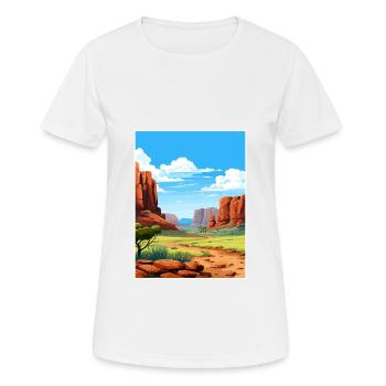 Purnululu Nationalpark Australien Reiseposter - Frauen T-Shirt atmungsaktiv - Weiß - Vorne - AI Model Female 172 dark (172cm)