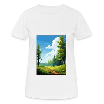 Kaitoke Regional Park Neuseeland Reiseposter - Frauen T-Shirt atmungsaktiv - Weiß - Vorne - AI Model Female 172 dark (172cm)