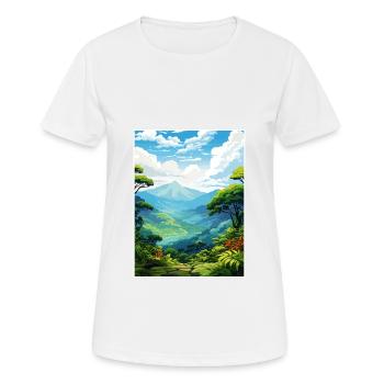 Montverde Cloud Forest Reserve Costa Rica Souvenir - Women's Breathable T-Shirt - white - Front - AI Model Female 172 dark (172cm)