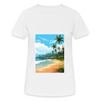 Gandoca Manzanillo Wildlife Refuge Costa Rica - Women's Breathable T-Shirt - white - Front - AI Model Female 172 dark (172cm)