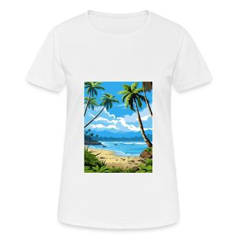 Gandoca Manzanillo Wildlife Refuge Costa Rica - Women's Breathable T-Shirt - white - Front - AI Model Female 172 dark (172cm)