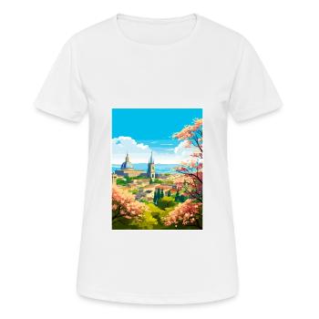 Guadalajara Decoration Vintage Travel Poster WPA - Women's Breathable T-Shirt - white - Front - AI Model Female 172 dark (172cm)