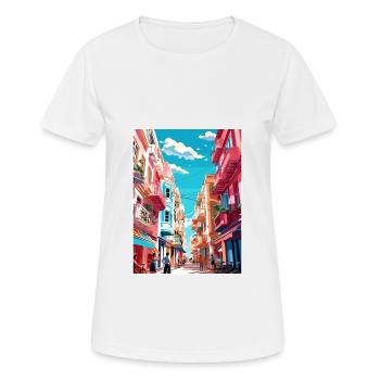 Buenos Aires Argentinien Vintage Reiseposter WPA - Frauen T-Shirt atmungsaktiv - Weiß - Vorne - AI Model Female 172 dark (172cm)