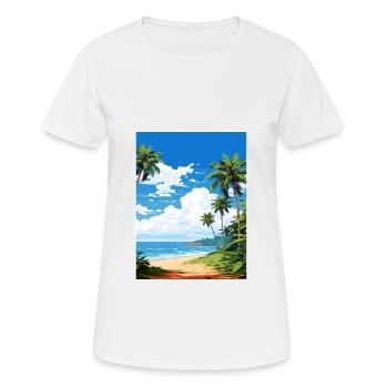 Heilige Teresa Costa Rica Vintage Reiseposter WPA - Frauen T-Shirt atmungsaktiv - Weiß - Vorne - AI Model Female 172 dark (172cm)