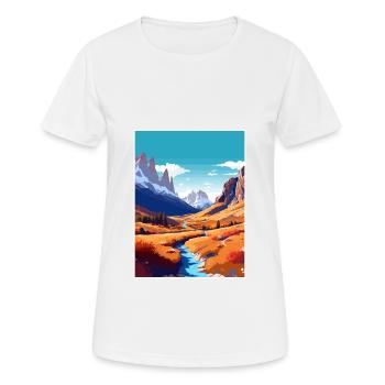 San Juan Argentina Vintage Travel Poster Souvenir - Women's Breathable T-Shirt - white - Front - AI Model Female 172 dark (172cm)