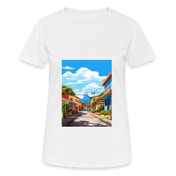 San Jose Costa Rica Vintage Travel Poster Souvenir - Women's Breathable T-Shirt - white - Front - AI Model Female 172 dark (172cm)