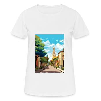 Santa Rosa Argentina Vintage Travel Poster WPA Art - Women's Breathable T-Shirt - white - Front - AI Model Female 172 dark (172cm)