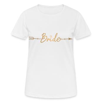 Arrow Arrow Bride Bachelorette Party - Women's Breathable T-Shirt - white - Front - AI Model Female 172 dark (172cm)