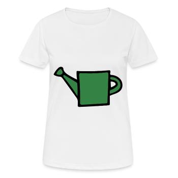 watering Can - Women's Breathable T-Shirt - white - Front - AI Model Female 172 dark (172cm)