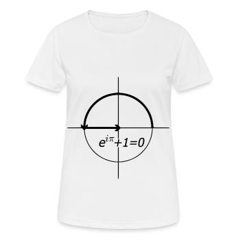 eulersche identität (euler) - Frauen T-Shirt atmungsaktiv - Weiß - Vorne - AI Model Female 172 dark (172cm)