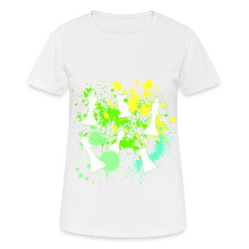 Chess pieces - Women's Breathable T-Shirt - white - Front - AI Model Female 172 dark (172cm)