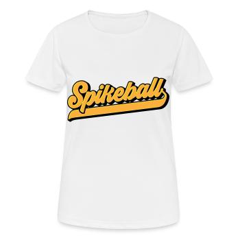 Farben änderbar | Spikeball Spike Ball Roundnet - Frauen T-Shirt atmungsaktiv - Weiß - Vorne - AI Model Female 172 dark (172cm)