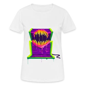 Un beau et drôle Mimic Monster Design - T-shirt respirant Femme - blanc - Devant - AI Model Female 172 dark (172cm)
