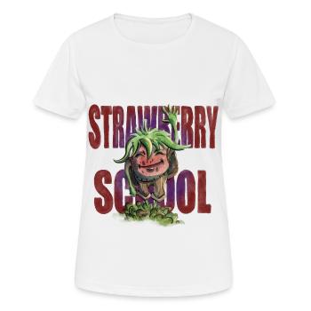Strawberry School - Women's Breathable T-Shirt - white - Front - AI Model Female 172 dark (172cm)