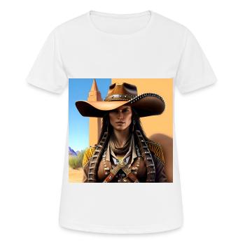Desert Beauty - Women's Breathable T-Shirt - white - Front - AI Model Female 172 dark (172cm)