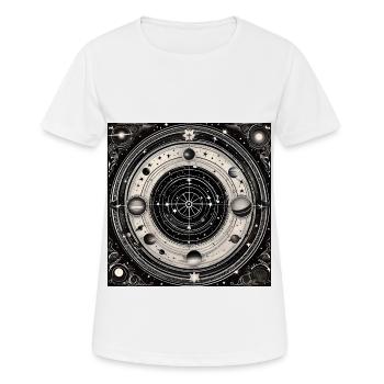 Dartboard Odyssee - Frauen T-Shirt atmungsaktiv - Weiß - Vorne - AI Model Female 172 dark (172cm)
