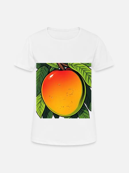 Mango on a Tree - Women's Breathable T-Shirt - white