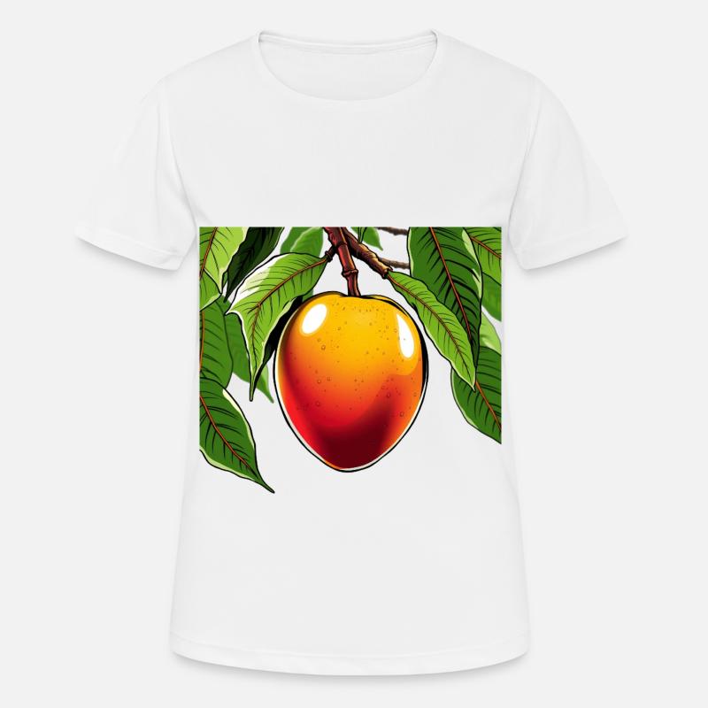 Mango - Women's Breathable T-Shirt - white
