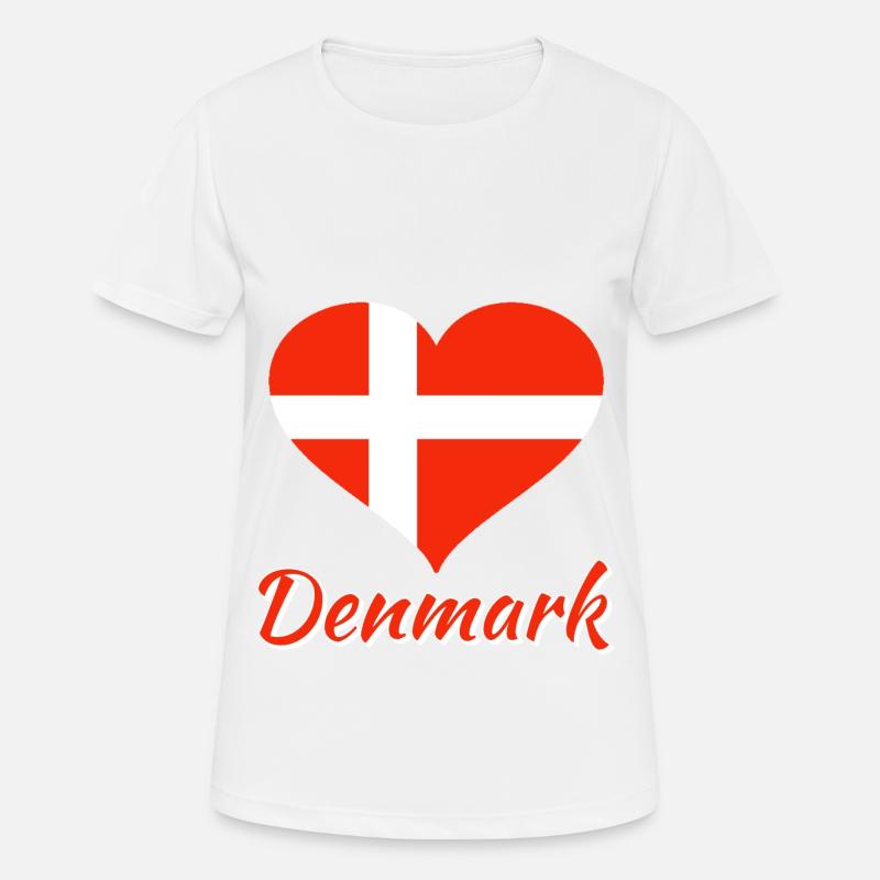 denmark - Women's Breathable T-Shirt - white